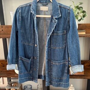 Everlane Blue Denim Workwear Jacket